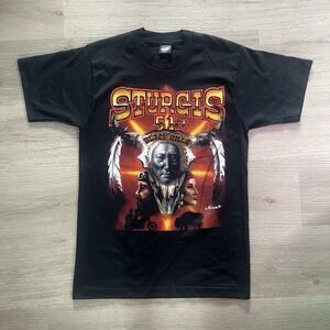 Vintage Screen Stars Artist Kram 51st Sturgis Black Hills Shirt OOAK 1991 Sz M